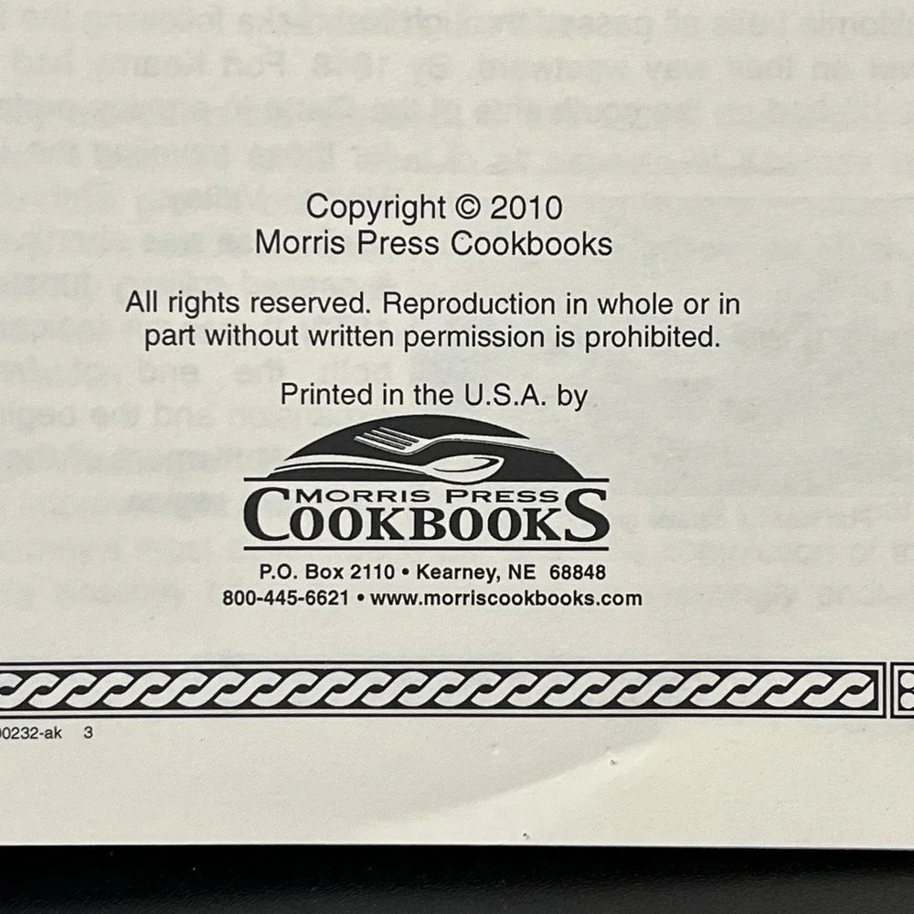 Kearney Nebraska Community Cookbook Hardback Historical Info 2010 Recipe Book